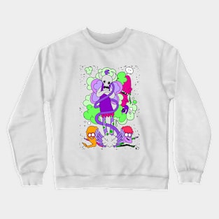 cute monster and a friends Crewneck Sweatshirt